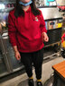 秋冬加絨外套衛衣定制刺繡印logo工作服來(lái)圖diy訂做連帽同學(xué)聚會(huì )班服公司年會(huì )展會(huì )活動(dòng)服裝 紅色加絨加厚 M 曬單實(shí)拍圖