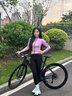 EVR秋冬雙箭頭騎行褲女背帶抓絨顯瘦高彈保暖公路車(chē)自行車(chē)Discover黑曜石-抓絨M 曬單實(shí)拍圖
