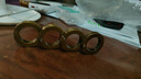 奴風指虎鈦合金戶外不銹鋼指虎防身暗器四指拳扣自衛(wèi)鐵拳頭手撐子扳指 扳指紅銅色【鋅合金】 曬單實拍圖