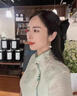 BJYL古風(fēng)新中式國風(fēng)折扇耳環(huán)女小眾養耳洞耳墜2025年新款耳釘耳飾禮物 一對+精美禮盒 曬單實(shí)拍圖