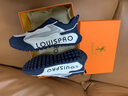 LOUISPRO男鞋2025新款科技旋紐扣輕奢時尚運動休閑鞋男跑步鞋潮流老爹鞋 君子蘭 39 【標準運動鞋碼】 曬單實拍圖