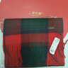 上海故事格子100%山羊絨披肩女圍巾禮盒秋冬保暖送人生日禮物圍脖 紅綠格 曬單實(shí)拍圖