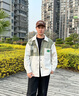 雅鹿春季外套男潮流港風(fēng)夾克男裝襯衫街頭休閑上衣衣服春秋款男士外衣 D687杏色 常規(guī) XL （推薦110-135斤） 曬單實拍圖