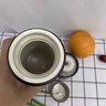 ULTICARE保溫杯男士商務(wù)茶水分離一鍵開(kāi)蓋便攜車(chē)載水杯實(shí)用高檔禮物教師節 儒雅黑 500ml （陶瓷內膽） 曬單實(shí)拍圖