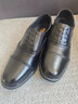 老爺車(chē)三接頭皮鞋男牛皮春夏鏤空透氣皮涼鞋男商務(wù)正裝教官軟皮男士皮鞋 LYC007黑色套腳【四季款】 43 曬單實(shí)拍圖