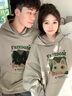 love legend情侶裝秋季衛(wèi)衣套裝衣服新款潮牌衣服小眾一男一女百搭休閑外套 【春秋】男灰綠色+女灰綠色 M 男+S女 曬單實(shí)拍圖