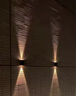 林爵（LINJUE） 太陽(yáng)能戶(hù)外壁燈庭院景觀(guān)裝飾燈別墅陽(yáng)臺花園圍墻室外防水洗墻燈 接電款雙向發(fā)光（1個(gè)裝） 曬單實(shí)拍圖
