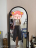 HIPPATIA2025新款黑色半身裙女新款中長不規(guī)則西裝夏季a字裙高腰遮胯傘裙 深灰 L 曬單實拍圖