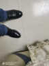 蜻蜓牌（DRAGON-FLY）冬季男士棉鞋真皮保暖加绒加厚商务正装鞋棉皮鞋羊毛皮毛一体男鞋 黑色 40 实拍图