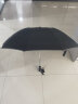 泽时雨全自动反向伞超大雨伞大号加固加厚结实抗风晴雨伞高档礼品伞定做 124CM反向伞-黑色（礼盒皮套装） 实拍图