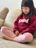 衣諾坊兒童保暖褲加絨校服神器 女童保暖褲：粉色 120碼 曬單實(shí)拍圖