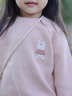 幼歌（YOUGE）嬰幼兒元?dú)饪ㄍㄌ最^毛衣可愛(ài)動(dòng)物繡花標(biāo)綿軟舒適長(zhǎng)袖潮 煙灰粉 90 cm 曬單實(shí)拍圖