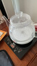 德源全自動(dòng)底部上水電熱煮茶器蒸汽噴淋煮茶壺智能家用玻璃燒水壺 1L DSD12B-1亮黑 曬單實(shí)拍圖
