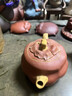 萬(wàn)壺園 紫砂壺功夫茶具泡茶壺宜興原礦全紫砂手工茶壺非陶瓷泡茶器居家辦公茶道茶具仿生花器柿子小容量 柿子 180毫升 曬單實(shí)拍圖