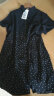 木棉林胖妹妹透气新疆长绒棉大码女装连衣裙2024年夏装新款胖女人显瘦款 2233黑色 3XL建议160-180斤 实拍图
