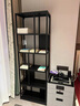 優(yōu)品元素 鐵藝書(shū)架現代客廳輕奢展示架子簡(jiǎn)約置物架辦公室多層文件 書(shū)架：黑色60*30*180cm 曬單實(shí)拍圖