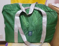 折叠旅行包防水男女单肩包手提包大容量行李袋健身包运动包训练包行李袋可插拉杆箱衣物收纳袋 绿色 实拍图