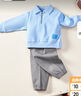 巴拉巴拉男童套裝兒童秋裝寶寶童裝女童衛衣長(cháng)褲兩件套潮 藍色調00388 110 曬單實(shí)拍圖