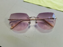 菲米洛新款太陽(yáng)鏡2025氣質(zhì)墨鏡女大臉顯瘦無(wú)框夏時(shí)尚眼鏡防藍光配近視鏡 B款防藍光漸變粉色鏡片 1.61（?。?曬單實(shí)拍圖