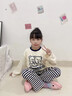 童話課堂女童睡衣全棉春秋2025新款兒童純棉長袖初中生女孩洋氣家居服卡通 抱抱熊 150 建議身高135-145厘米左右 曬單實(shí)拍圖