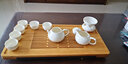金鑲玉功夫茶具套裝 仿宋汝窯簡約家用茶具送禮禮盒裝 憶心仿宋米黃汝瓷7頭茶具套裝 曬單實(shí)拍圖