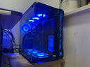 玩嘉 羅賓3寬體雙側透玻璃機箱雙360水冷電腦主機箱海景房機箱臺式機30系列長(cháng)顯卡豎裝機箱包豪斯純白 羅賓3（黑色）+7極光藍風(fēng)扇【大4D，藍光】 曬單實(shí)拍圖