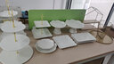 佳億廚連裝飾甜品臺展示架擺件歐式冷餐茶歇擺臺蛋糕點(diǎn)心托盤下午茶點(diǎn)心架 九件套 曬單實拍圖