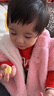 川孩童裝女寶寶秋冬裝可愛女童加絨外套0-1-2-3歲公主嬰幼兒衣服披肩 粉紅色 90(無帽繩) 曬單實拍圖