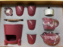蘇氏陶瓷（SUSHI CERAMICS）走進故宮紅貞觀提梁壺溫茶功夫茶具套裝禮盒高端送禮茶具J1113 曬單實拍圖