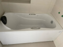 箭牌（ARROW）浴缸家用成人浴缸 亚克力按摩大浴缸小户型方形日式坐式浴池 1.5m普通浴缸/不含进水/右裙 实拍图