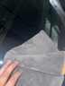 簡約妮卡洗車毛巾擦車布專用吸水汽車內(nèi)飾車內(nèi)麂皮鹿皮抹布不掉毛雙面加d1 橙灰雙面 共2條30*40cm 曬單實(shí)拍圖