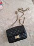 CYTHERIA KOCO小&CK輕奢包包女包牛皮女士單肩包菱格鏈條斜挎包小方包生日禮物 CK-經(jīng)典黑色 曬單實(shí)拍圖