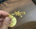 慶怡5G黃金繽紛蝴蝶手鐲女999足金鏤空花絲小仙蝶雙層手鏈送女友禮物 金約10.15g 克重多退少補(bǔ) 曬單實拍圖