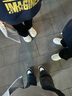 斤慕板鞋女秋季2025新款厚底休閑學(xué)生熊貓鞋百搭透氣運動小白鞋子 黑白【38碼】 曬單實拍圖