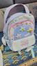 米諾婭可愛(ài)小清新撞色書(shū)包女初中女生高中學(xué)生小學(xué)生雙肩包旅游輕便背包 藍色+云朵掛件+3個(gè)五角星 曬單實(shí)拍圖