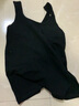 小護士（CHERISH LIFE）背心女新疆棉基礎打底吊帶外穿內衣夏季薄款休閑打底衫JMB004 黑色 XL (175) 曬單實(shí)拍圖