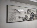 佐羅曼新中式客廳裝飾畫(huà)沙發(fā)背景墻掛畫(huà)2025新款辦公室山水掛畫(huà)靠山圖 望云樓-陋室銘【古風(fēng)山水】 210x70(適合2.5-3.0米沙發(fā))晶瓷 曬單實(shí)拍圖