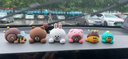 潮九玩五LINE FRIENDS布朗熊汽車(chē)中控臺裝飾可愛(ài)創(chuàng  )意車(chē)內飾品車(chē)載小擺件 蜜蜂BROWN【大號】 曬單實(shí)拍圖