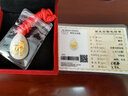 岐昌堂金鑲玉和田玉足金十二生肖吊墜黃金鑲玉石項(xiàng)鏈本命年男女生日禮物 金鑲玉 生肖牛 曬單實(shí)拍圖