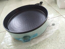 榮事達（Royalstar）電餅鐺家用加深加大號電餅檔多功能一體單面電煎鍋平底不粘水煎包烙餅煎餅鍋 蒂凡尼綠-標準款【4cm深/30cm寬】 曬單實(shí)拍圖