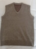 恒源祥秋冬款男士羊毛背心青中年男V領(lǐng)針織衫馬甲套頭坎肩無(wú)袖毛線(xiàn)衫 曬單實(shí)拍圖