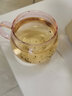 美斯尼 茶杯玻璃杯茶具杯茶水分離杯泡茶杯加厚耐熱粉色玻璃辦公喝水杯 大號  415ml 曬單實(shí)拍圖