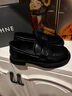 達芙妮單鞋女樂(lè )福鞋女鞋2025冬季皮鞋英倫風(fēng)女鞋子軟皮黑色小皮鞋女 422104579黑色/單里 37 曬單實(shí)拍圖