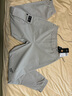 駱駝（CAMEL）加絨女裝休閑褲軟殼防潑工裝束腳褲 A23CA4L9007 冰晶灰 M 曬單實(shí)拍圖