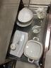 貝玉小蜜蜂碗碟套裝家用輕奢骨瓷碗餐具陶瓷盤子碗筷組合喬遷禮物 68頭小蜜蜂【配12個(gè)防燙手高腳碗】 曬單實(shí)拍圖