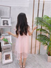 蕉京童裝女童連衣裙夏季2025新款兒童洋氣小女孩沙灘裙時(shí)尚夏天網(wǎng)紗裙 藕色 110 曬單實(shí)拍圖