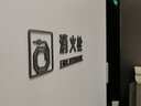 匠友（JIANGYOU）立體消火栓標(biāo)識(shí)牌創(chuàng)意滅火器提示牌消防標(biāo)識(shí)標(biāo)牌栓放置點(diǎn)指示牌 消火栓（銀色） 30x9.2CM 曬單實(shí)拍圖