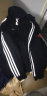 阿迪达斯（Adidas）外套男户外休闲时尚舒适防风夹克跑步透气运动服 TR30J5-CBW 黑色连帽夹克 XS 实拍图