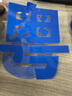 車愛人（CHEAIREN）適用于大貨車車牌放大號車貼皮卡擴大號數(shù)字貼紙小貨車面包車號碼 小號反光藍(lán)98*16cm 曬單實拍圖