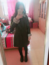 穎輝真皮皮衣女海寧綿羊皮中長(zhǎng)款外套收腰長(zhǎng)風(fēng)衣休閑西裝翻領(lǐng)長(zhǎng)大衣女 黑色 L 曬單實(shí)拍圖